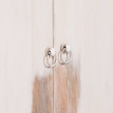White Distressed Oriental Sideboard