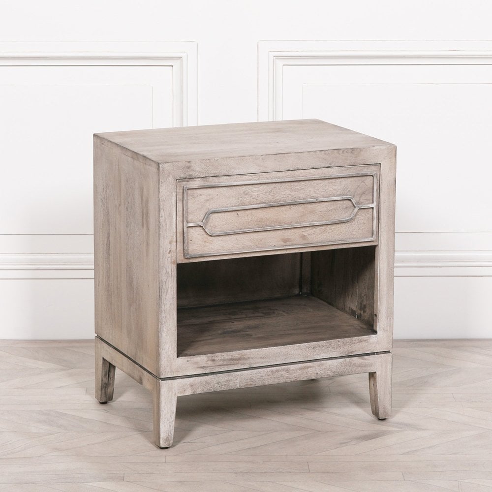 Wooden Bedside With Drawer