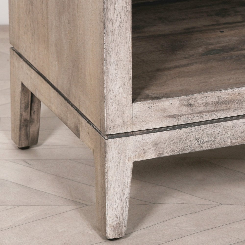 Wooden Bedside With Drawer