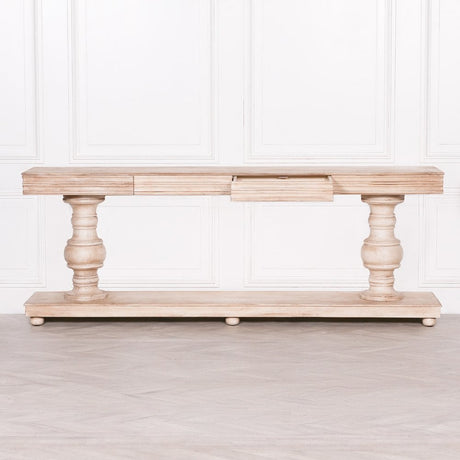 Wooden Console Table With Drawers