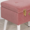 Pink Suitcase Stool With Legs