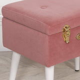 Pink Suitcase Stool With Legs