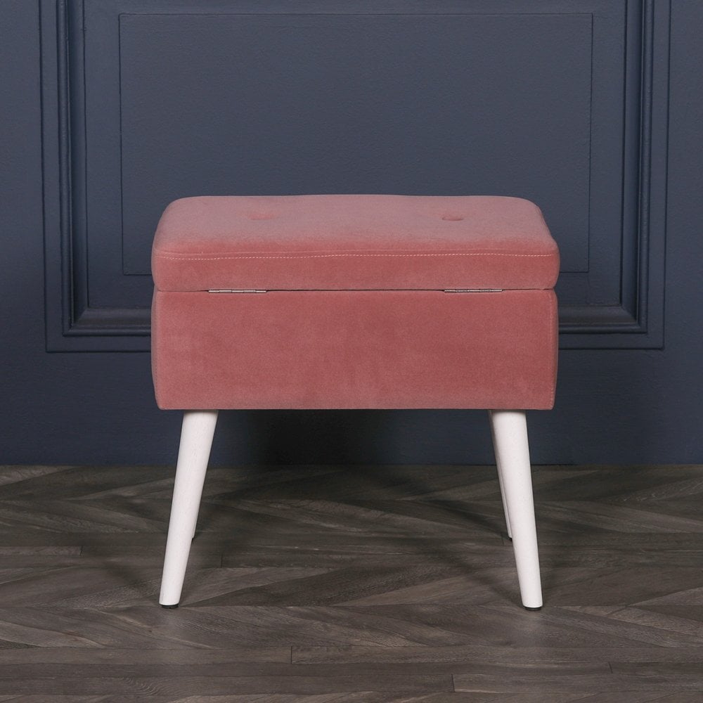 Pink Suitcase Stool With Legs