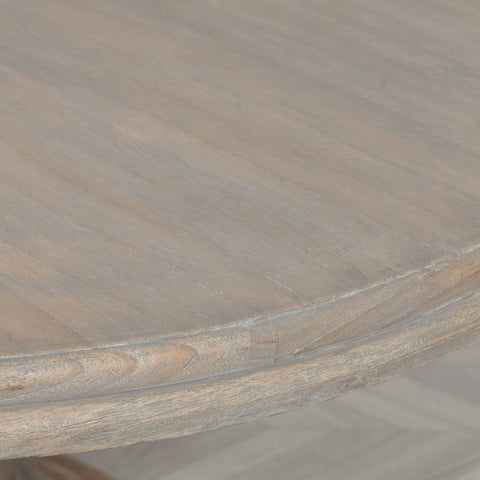 Rustic Wooden Round Dining Table