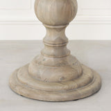 Rustic Wooden Round Dining Table