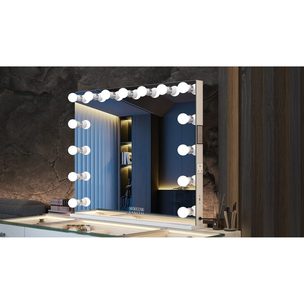 Vanity Station with Hollywood Mirror