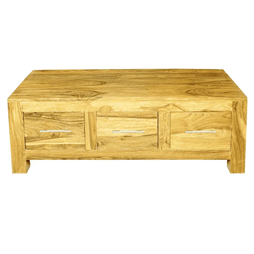 Cube Mango 3 Drawer Coffee table
