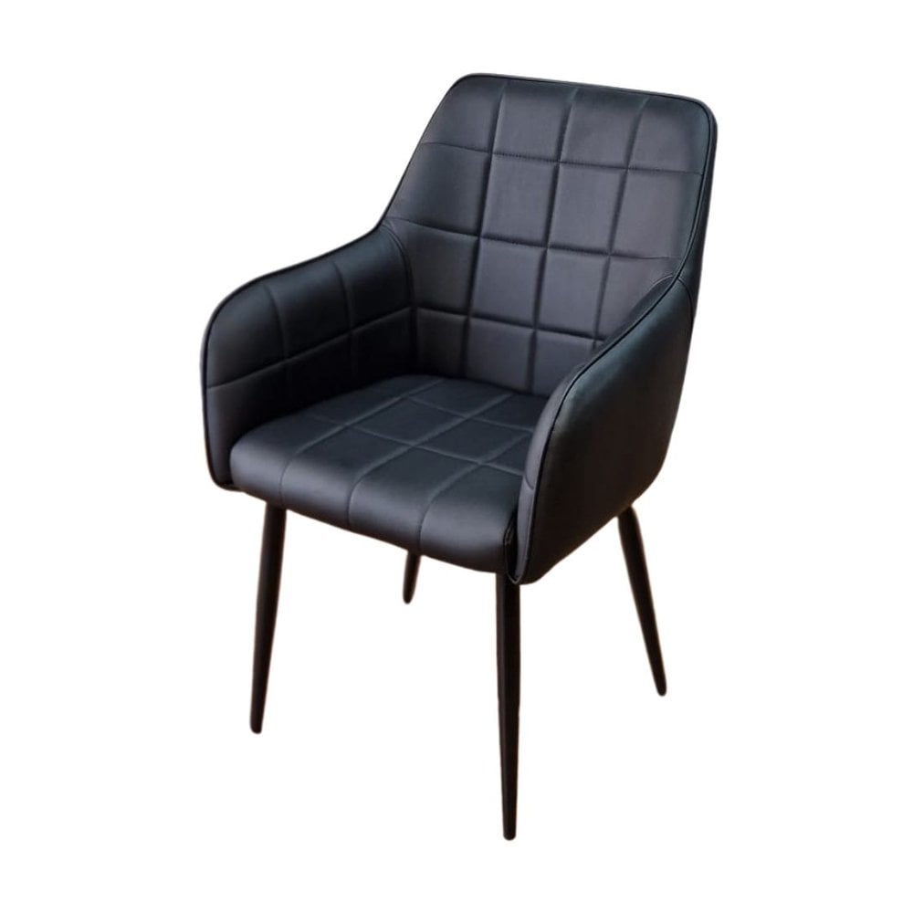 Branca Dining Chair Black PU