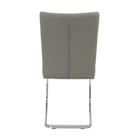 Bamberg Grey Dining Chair - White piping