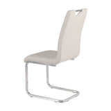 Rimini Dining Chairs Dark Grey PU Seat