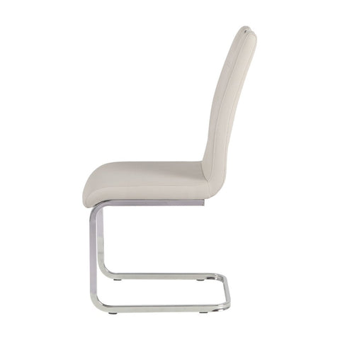 Rimini Dining Chairs Dark Grey PU Seat