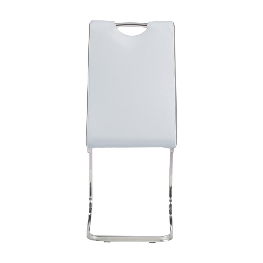 Rimini Dining Chairs Dark Grey PU Seat