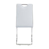 Rimini Dining Chairs Dark Grey PU Seat
