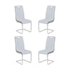 Rimini Dining Chairs Dark Grey PU Seat