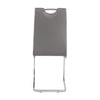 Rimini Dining Chairs Dark Grey PU Seat