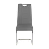 Rimini Dining Chairs Dark Grey PU Seat