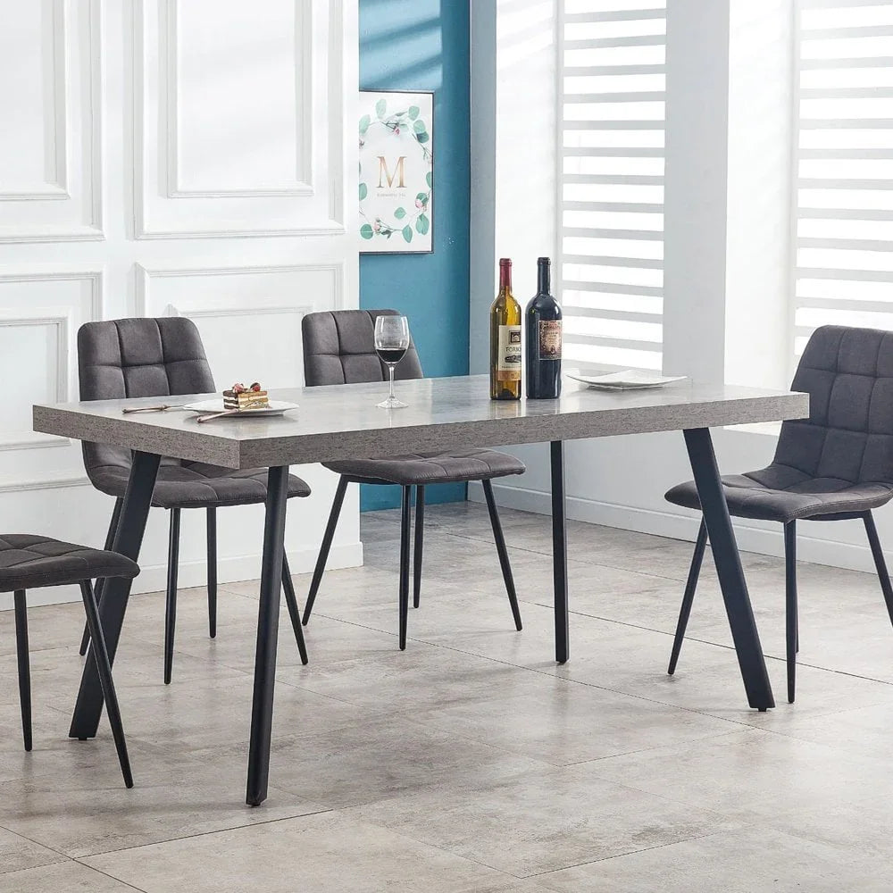 Fredrik Dining Table - Grey Marble