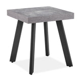Fredrik Lamp Table - Grey Marble