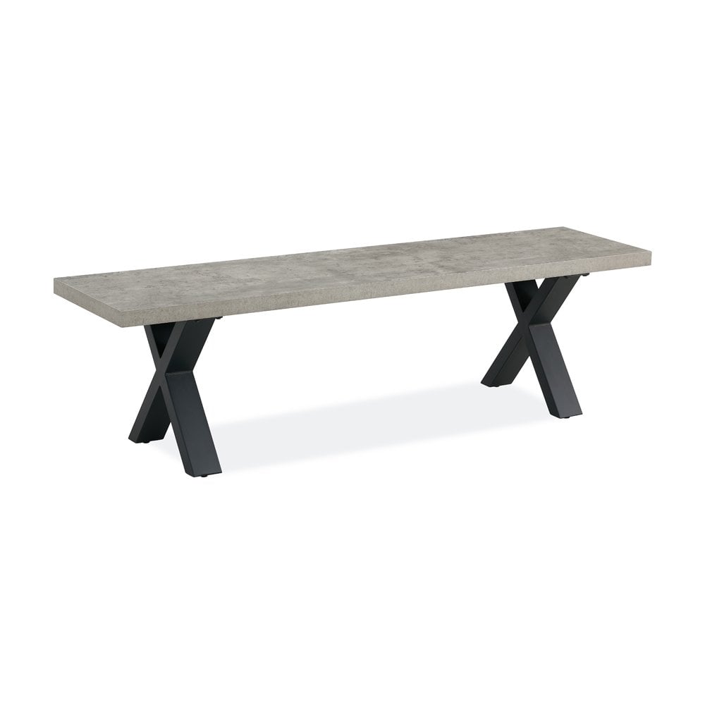 Fredrik Grey Marble Bench