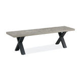Fredrik Grey Marble Bench