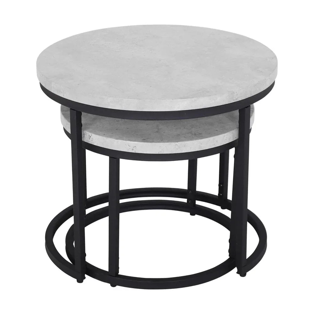 Munich Round Nest of Tables - Marble