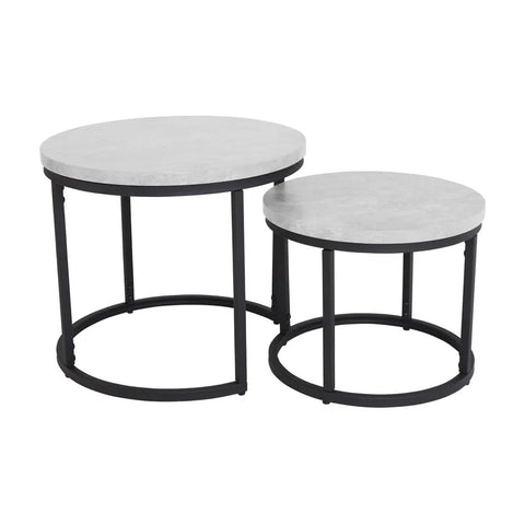 Munich Round Nest of Tables - Marble