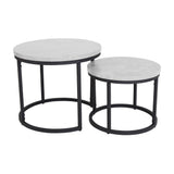 Munich Round Nest of Tables - Marble