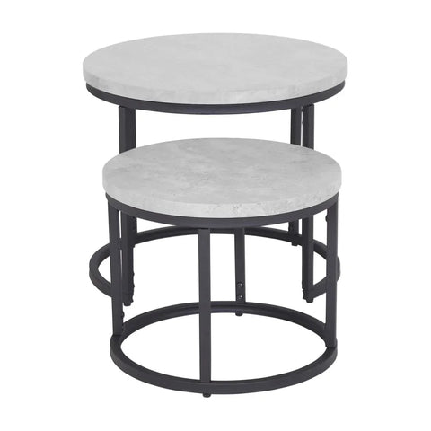Munich Round Nest of Tables - Marble