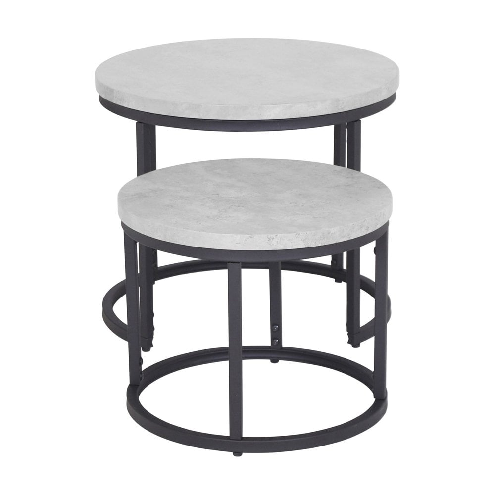 Munich Round Nest of Tables - Marble