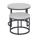 Munich Round Nest of Tables - Marble
