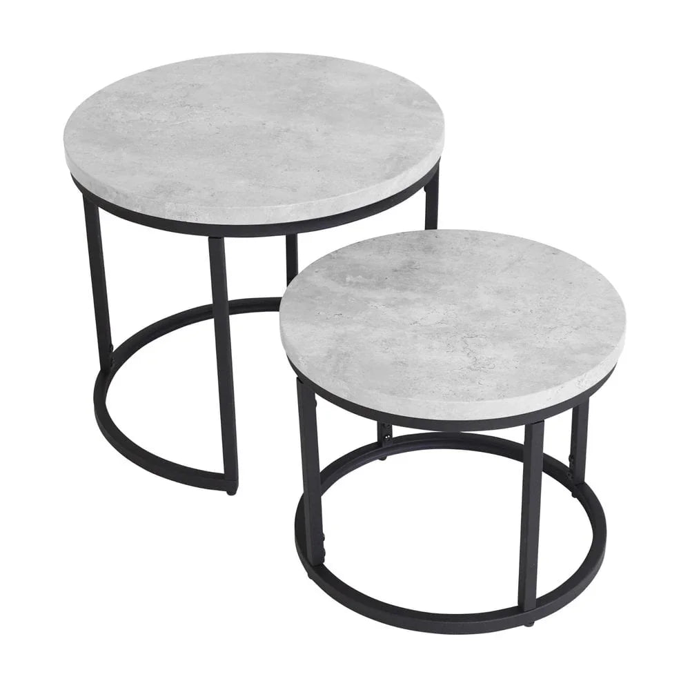 Munich Round Nest of Tables - Marble