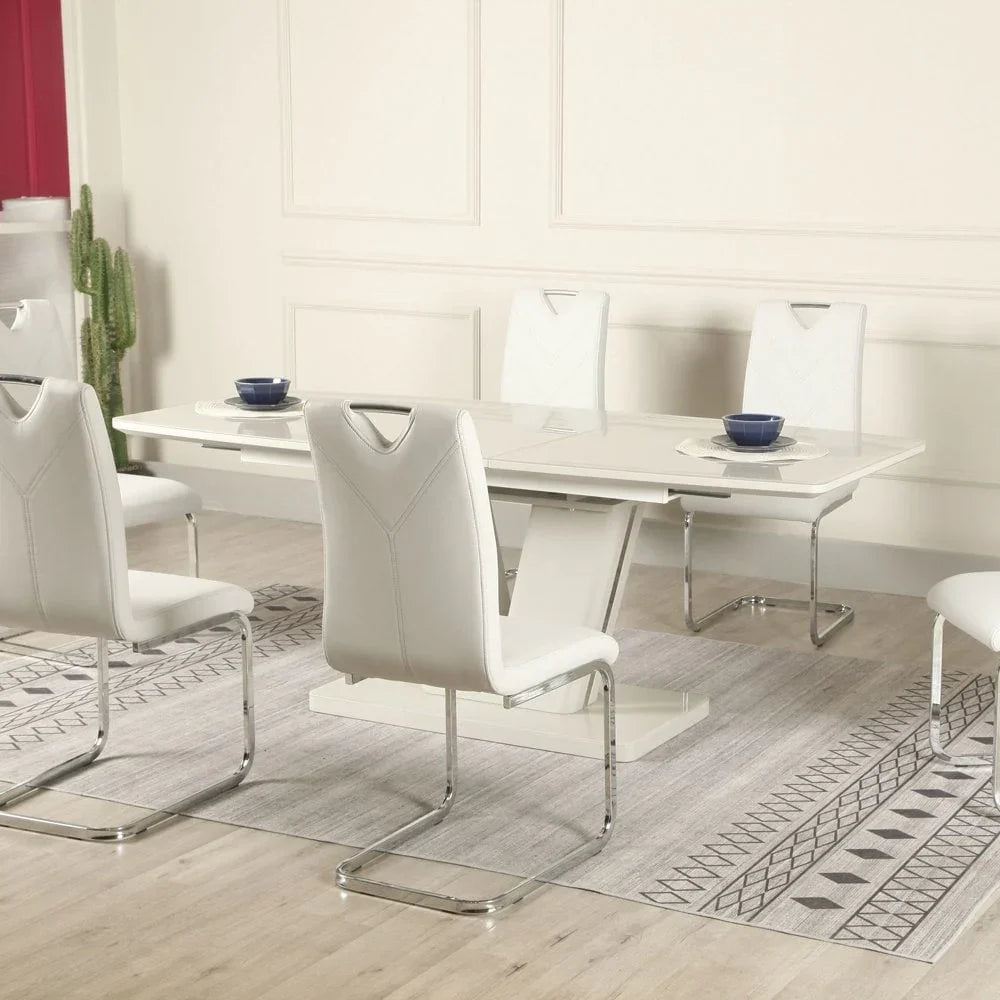 Vicenza Extension Table Light Grey