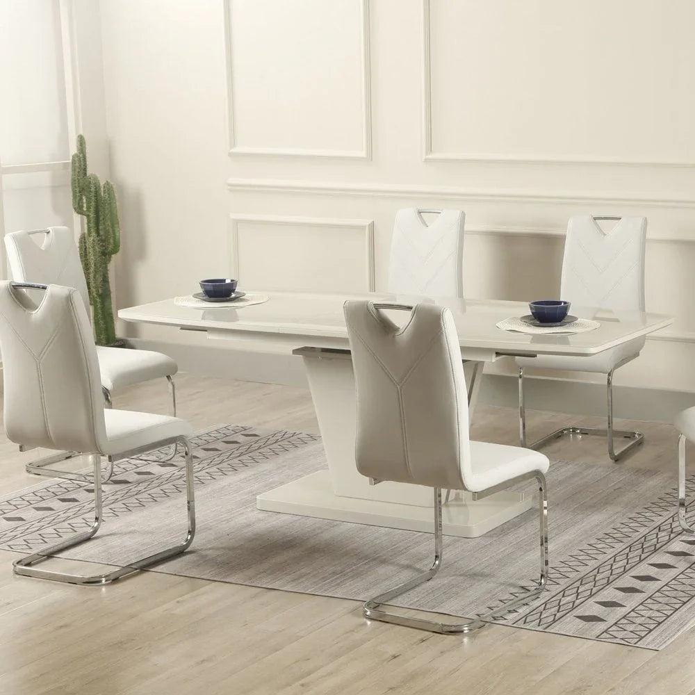 Vicenza Extension Table Light Grey