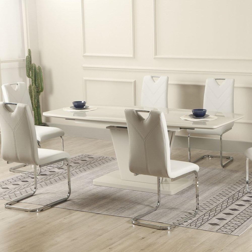 Vicenza Extension Table Light Grey