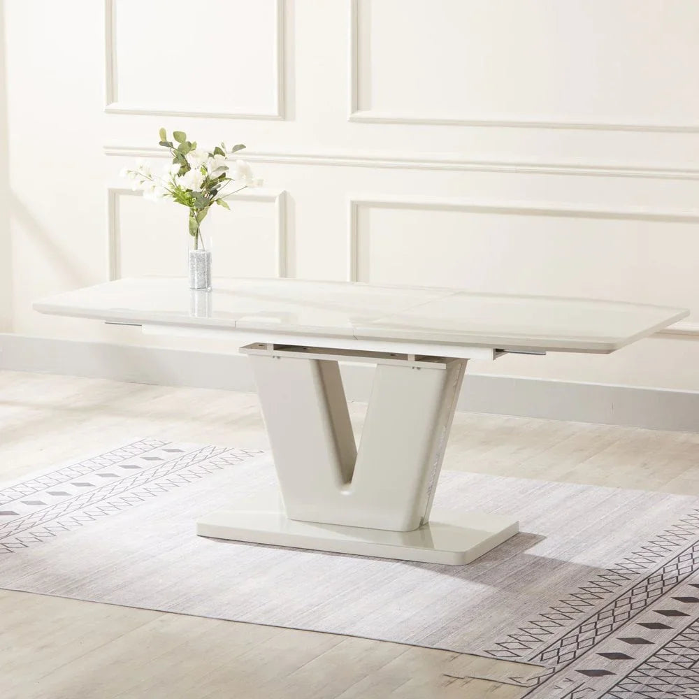 Vicenza Extension Table Light Grey