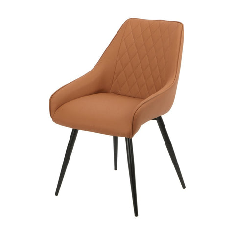 Gabriel Dining Chair Salmon Swivel