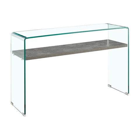 Vetro Console Table with shelf