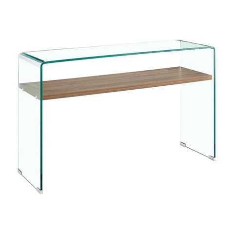 Vetro Console Table with shelf