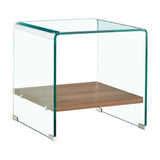 Vetro Lamp Table with Shelf