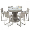 Oxford 6 Seat Round Bar Set with Ice Bucket