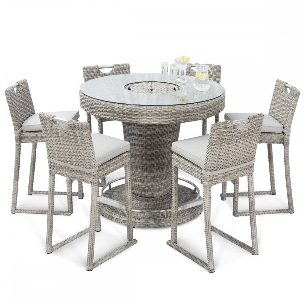 Oxford 6 Seat Round Bar Set with Ice Bucket