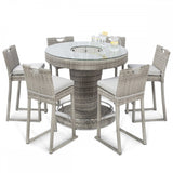 Oxford 6 Seat Round Bar Set with Ice Bucket