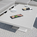 Amalfi Large Corner Dining Set with Rectangular Rising Table