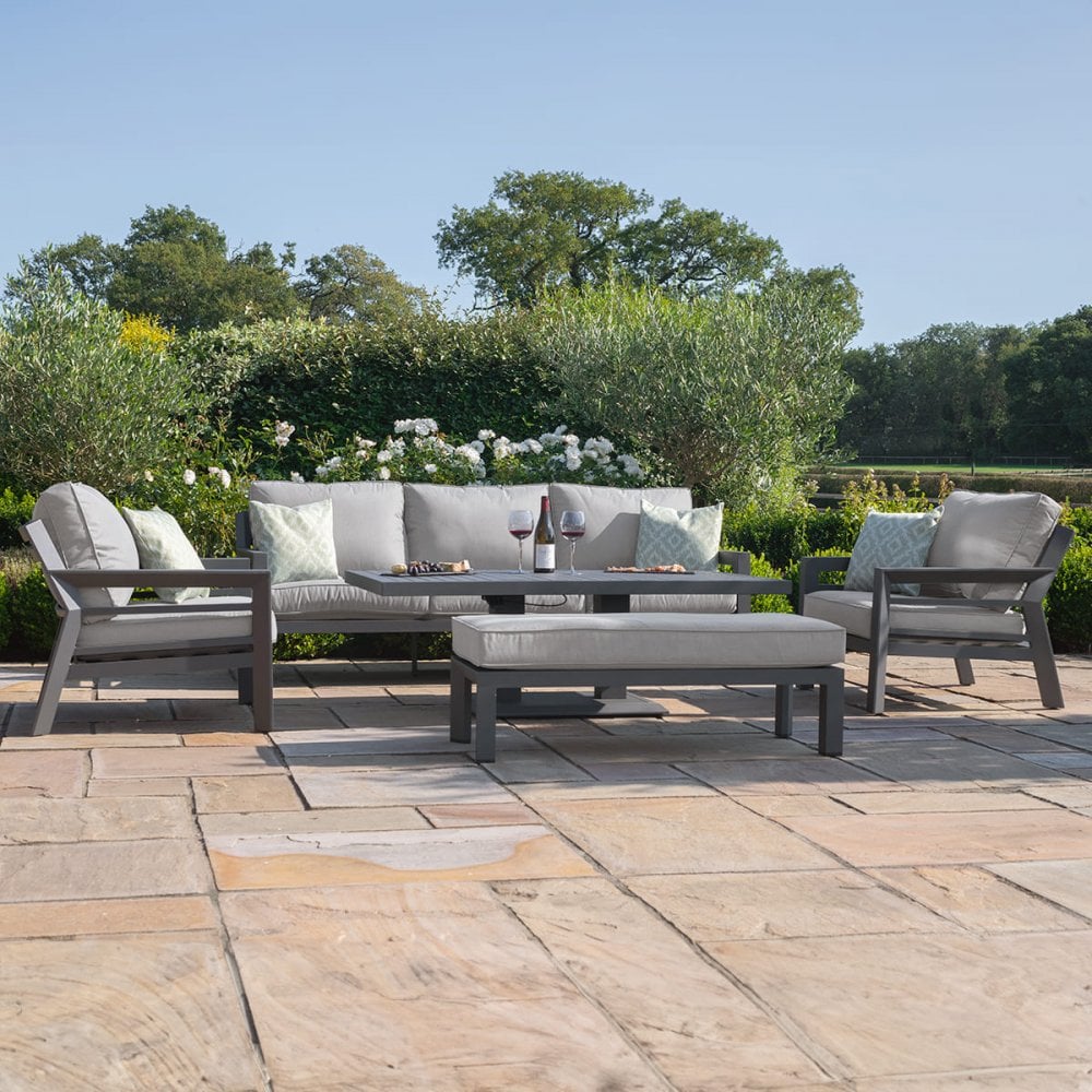New York 3 Seat Sofa Set with Rising Table