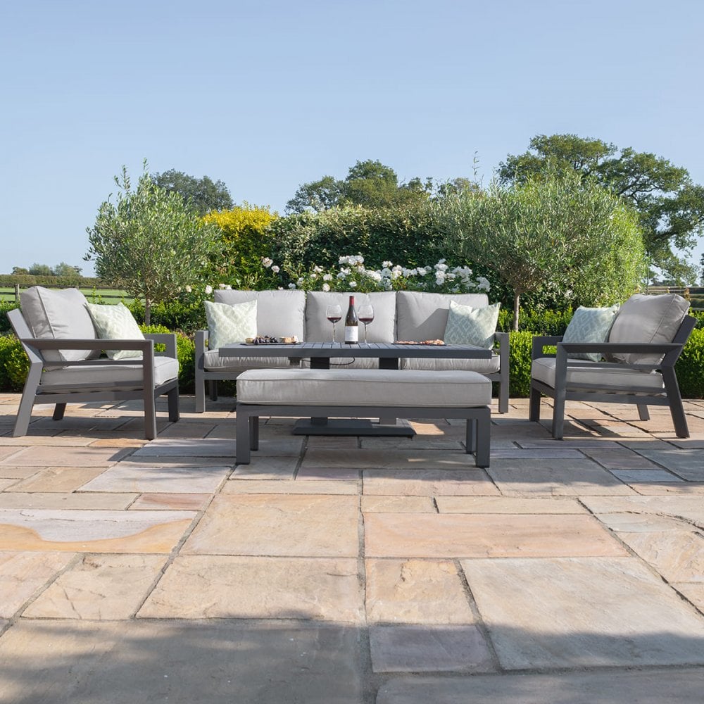 New York 3 Seat Sofa Set with Rising Table