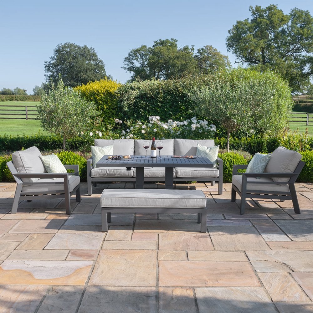 New York 3 Seat Sofa Set with Rising Table
