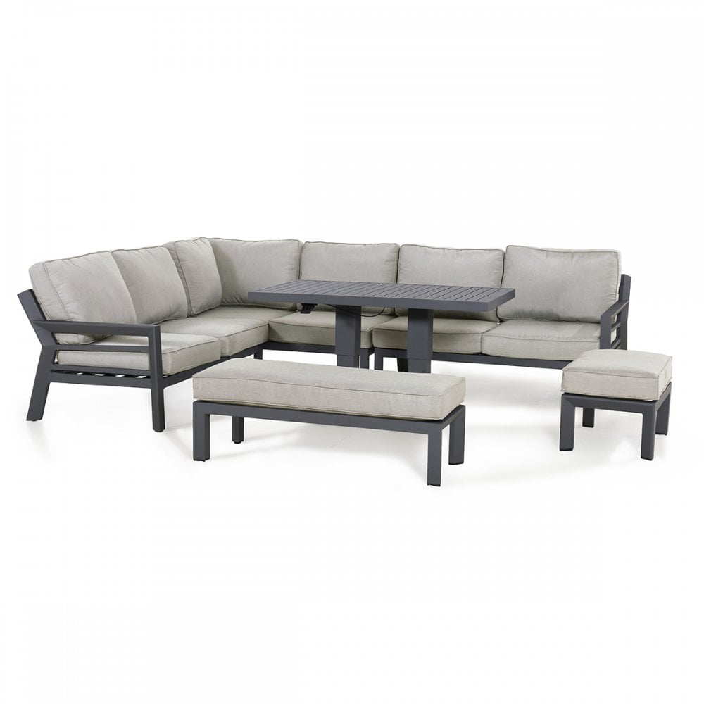 New York Corner Dining Set with Rising Table