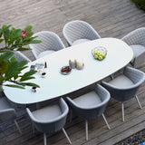 Ambition 8 Seat Oval Dining Set