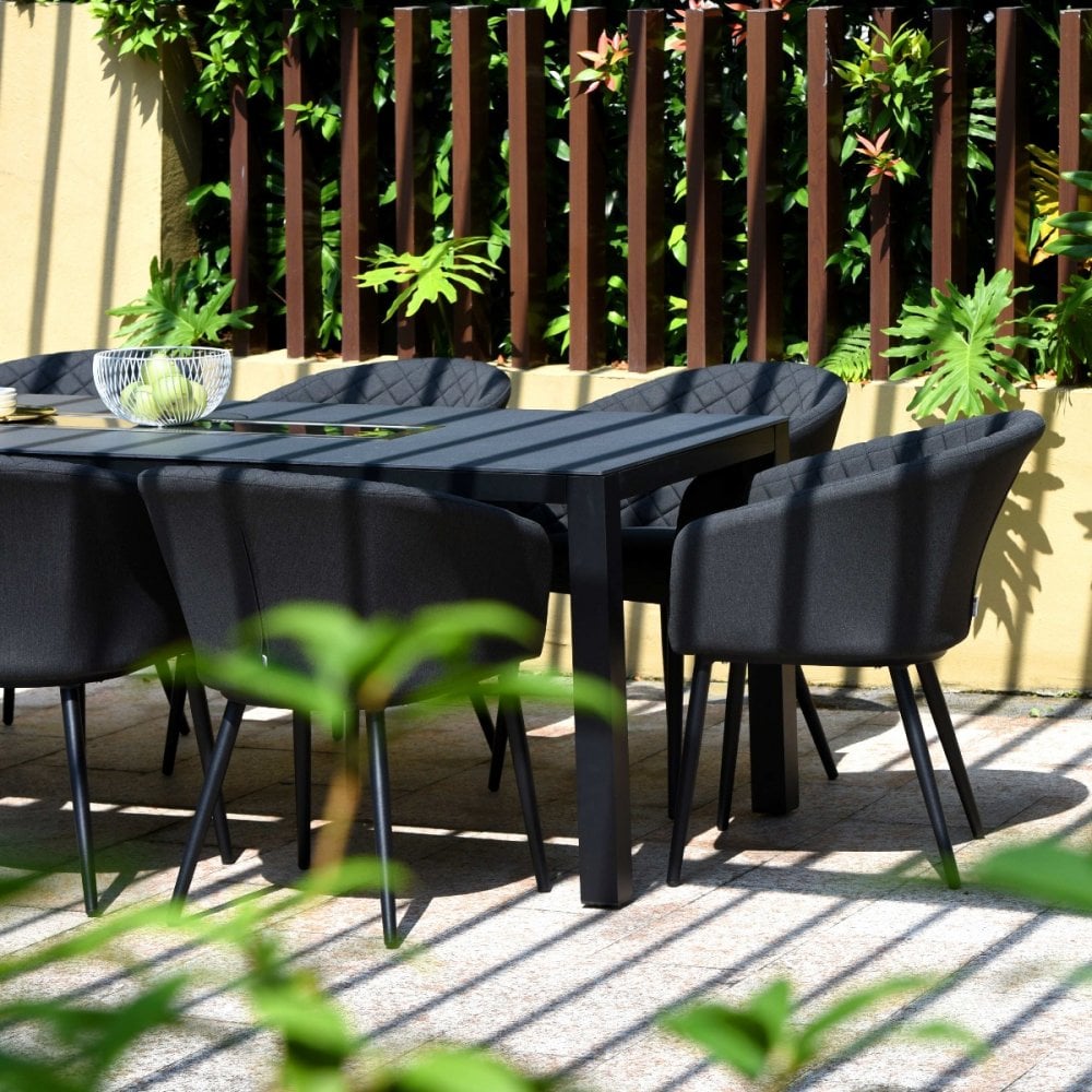 Ambition 8 Seat Rectangular Fire Pit Dining Set