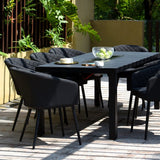 Ambition 8 Seat Rectangular Fire Pit Dining Set